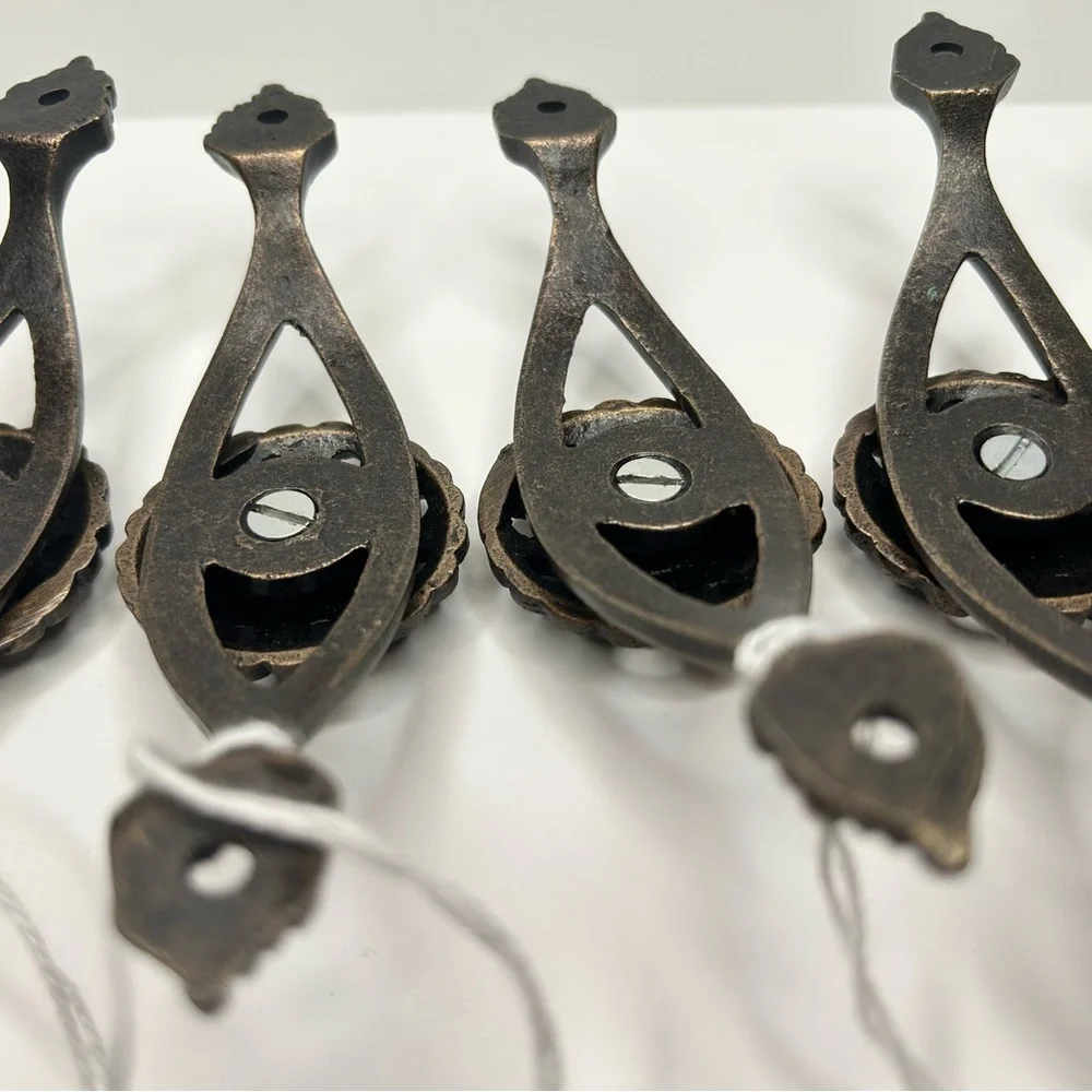 Hobby Lobby Bronze style floral door pull knobs set 6